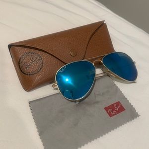 Blue Aviator Ray Bans Polarized